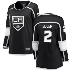 Women's Los Angeles Kings Alexander Edler Fanatics Branded Breakaway Home Jersey - Black