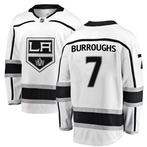 Men's Los Angeles Kings Kyle Burroughs Fanatics Branded Breakaway Away Jersey - White