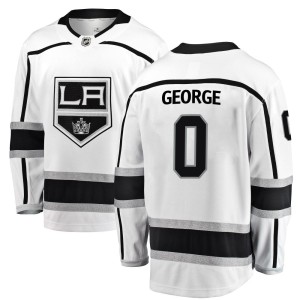 Men's Los Angeles Kings Carter George Fanatics Branded Breakaway Away Jersey - White