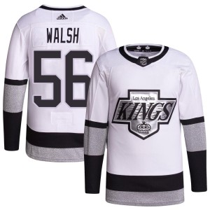 Youth Los Angeles Kings Reilly Walsh Adidas Authentic 2021/22 Alternate Primegreen Pro Player Jersey - White