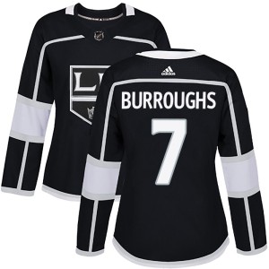 Women's Los Angeles Kings Kyle Burroughs Adidas Authentic Home Jersey - Black