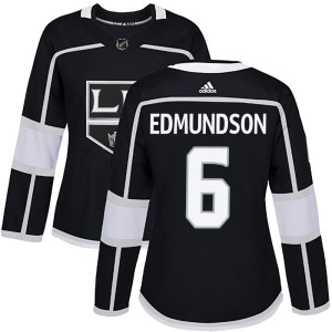 Women's Los Angeles Kings Joel Edmundson Adidas Authentic Home Jersey - Black