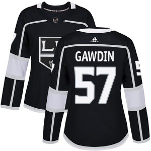 Women's Los Angeles Kings Glenn Gawdin Adidas Authentic Home Jersey - Black