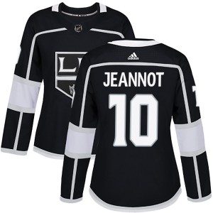 Women's Los Angeles Kings Tanner Jeannot Adidas Authentic Home Jersey - Black