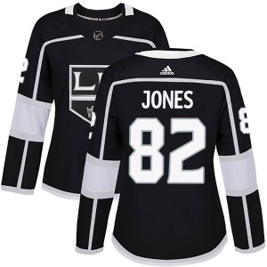 Women's Los Angeles Kings Caleb Jones Adidas Authentic Home Jersey - Black