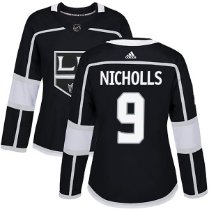 Women's Los Angeles Kings Bernie Nicholls Adidas Authentic Home Jersey - Black