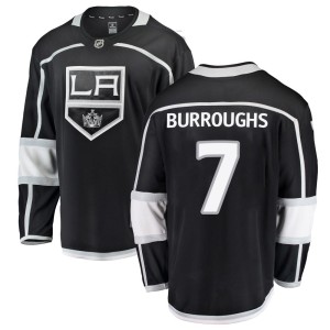 Youth Los Angeles Kings Kyle Burroughs Fanatics Branded Breakaway Home Jersey - Black