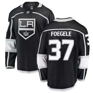 Youth Los Angeles Kings Warren Foegele Fanatics Branded Breakaway Home Jersey - Black