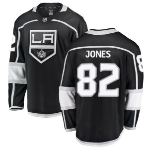 Youth Los Angeles Kings Caleb Jones Fanatics Branded Breakaway Home Jersey - Black