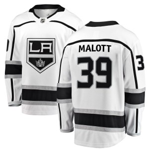 Youth Los Angeles Kings Jeff Malott Fanatics Branded Breakaway Away Jersey - White