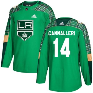 Men's Los Angeles Kings Mike Cammalleri Adidas Authentic St. Patrick's Day Practice Jersey - Green