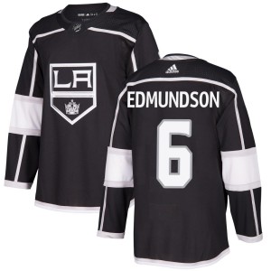 Youth Los Angeles Kings Joel Edmundson Adidas Authentic Home Jersey - Black