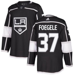 Youth Los Angeles Kings Warren Foegele Adidas Authentic Home Jersey - Black