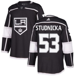 Youth Los Angeles Kings Jack Studnicka Adidas Authentic Home Jersey - Black