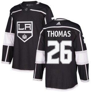 Youth Los Angeles Kings Akil Thomas Adidas Authentic Home Jersey - Black