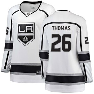 Women's Los Angeles Kings Akil Thomas Fanatics Branded Breakaway Away Jersey - White