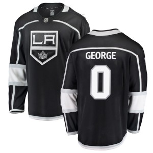 Men's Los Angeles Kings Carter George Fanatics Branded Breakaway Home Jersey - Black