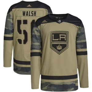 Men's Los Angeles Kings Reilly Walsh Adidas Authentic Military Appreciation Practice Jersey - Camo