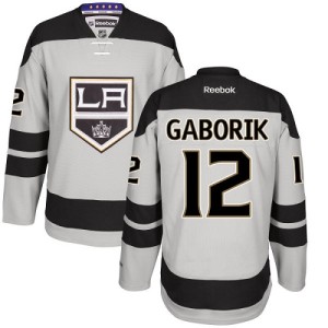 Men's Los Angeles Kings Marian Gaborik Reebok Premier Alternate Jersey - Gray